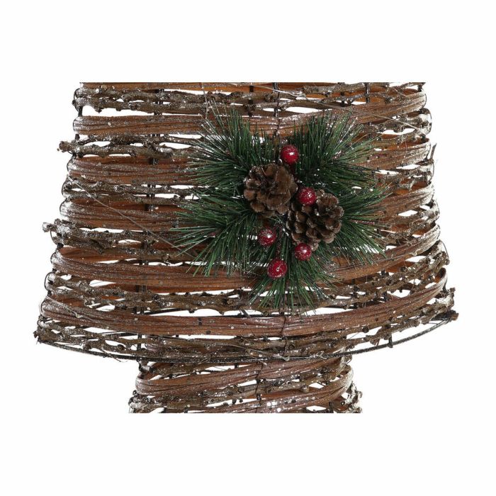 Árbol de Navidad DKD Home Decor Multicolor Cobre Natural Plástico 32 x 18 x 100 cm (3 Unidades) 1