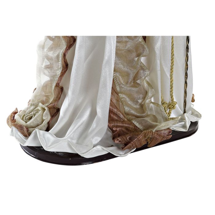 Adorno Navideño DKD Home Decor Blanco Dorado Plástico 48 x 28 x 90 cm 2