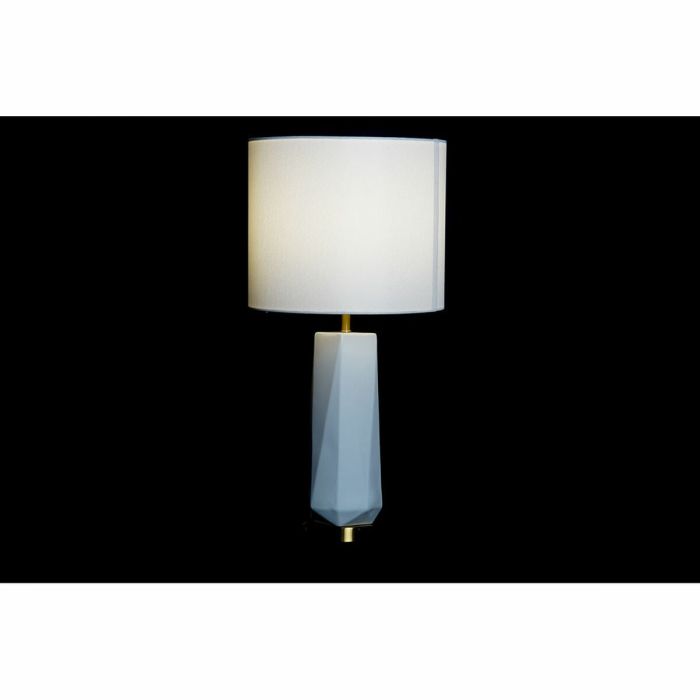 Lámpara de mesa DKD Home Decor 8424001847242 33 x 33 x 67 cm Cerámica Dorado Metal Blanco 220 V 50 W 1