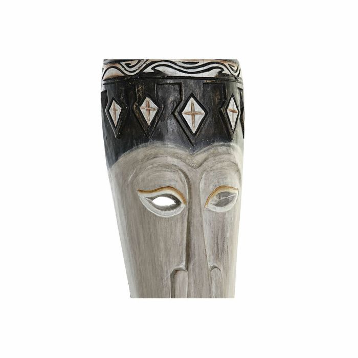 Figura Decorativa DKD Home Decor Bambú Hierro Máscara (19 x 10 x 78 cm) 1