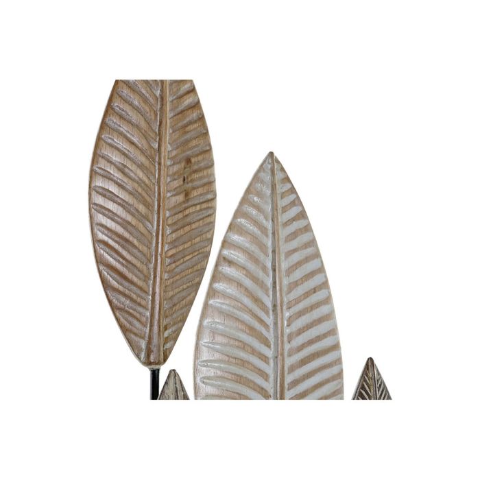 Figura Decorativa DKD Home Decor Bambú Hierro Hojas (33 x 10 x 81 cm) 2
