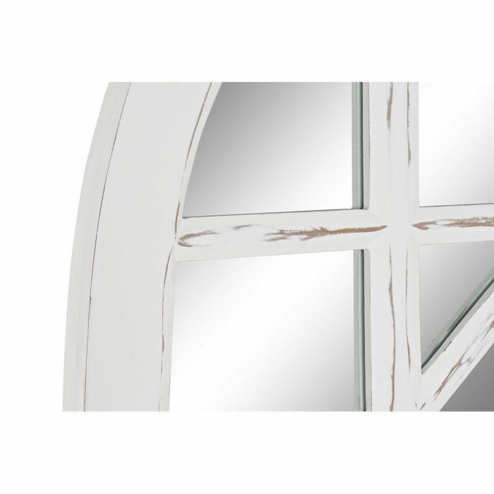Espejo de pared DKD Home Decor Cristal Blanco Madera MDF Decapé (91 x 2,5 x 182 cm) 2