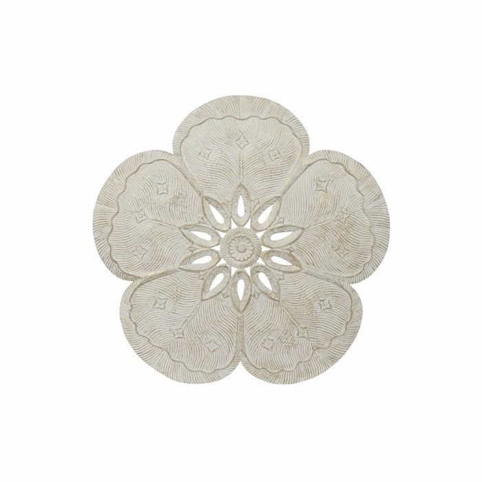 Decoracion Pared Romantico DKD Home Decor Blanco Dorado 2 x 118 x 120 cm