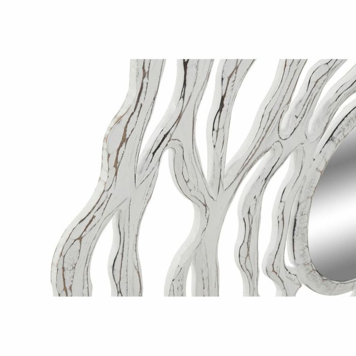 Espejo de pared DKD Home Decor 8424001849963 Cristal Blanco Moderno Madera MDF Decapé (119 x 2 x 119 cm) 1