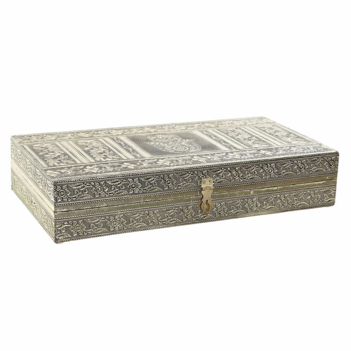 Caja-Joyero DKD Home Decor Madera Aluminio Árabe Flor (1 pcs) (38 x 20 x 7.5 cm) Caja-Joyero DKD Home Decor Madera Aluminio Árabe Flor (1 pcs) (38 x 20 x 7.5 cm)