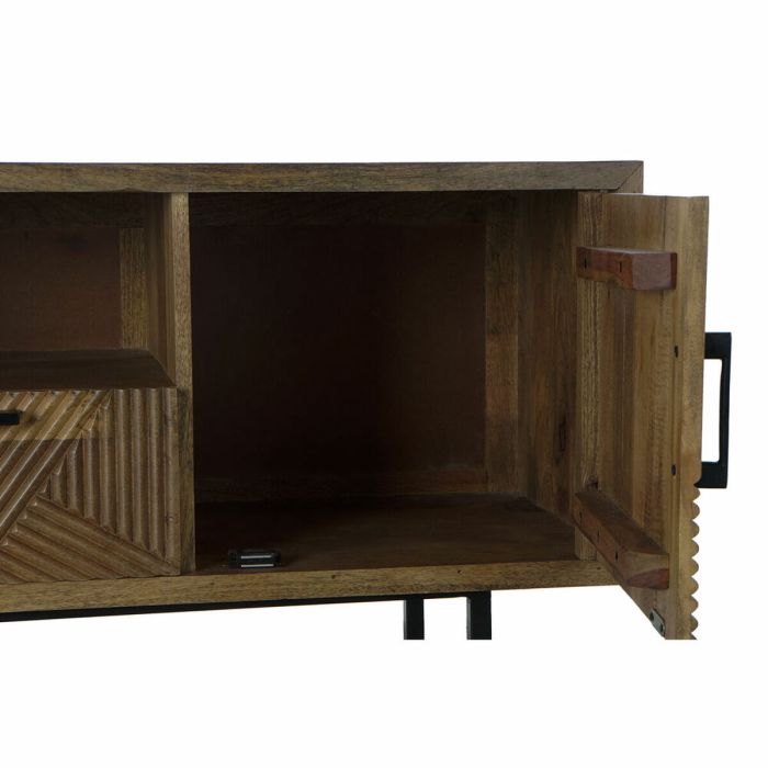 Mueble de TV DKD Home Decor 125 x 40 x 54,5 cm Natural Metal Marrón claro Madera de mango 4