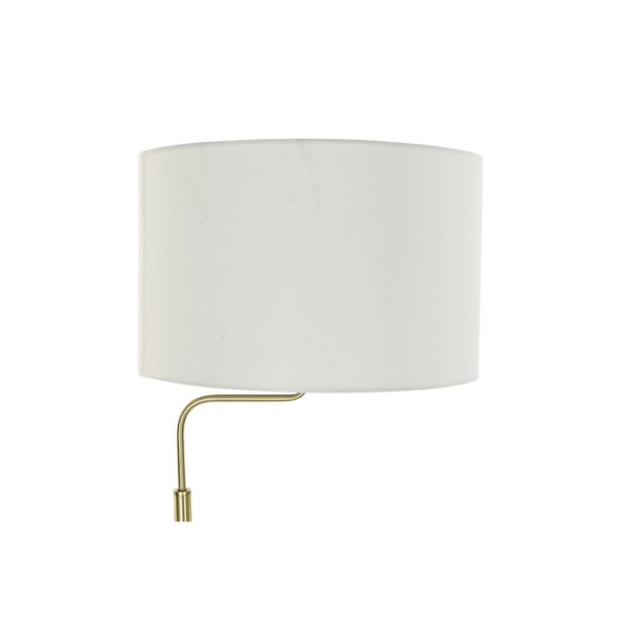 Lámpara de Pie DKD Home Decor 43,5 x 40 x 154 cm Dorado Metal Blanco 220 V 50 W 6
