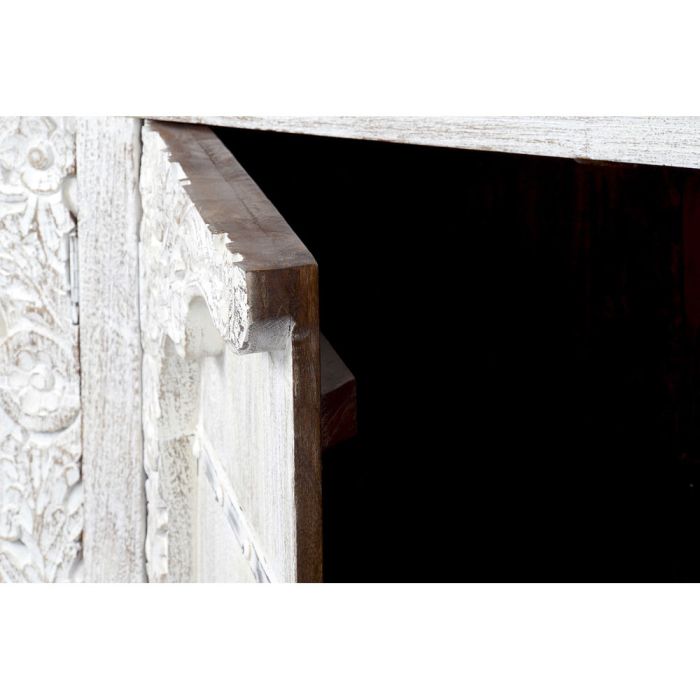 Aparador DKD Home Decor Metal Blanco Madera de mango 190 x 43 x 100 cm 2