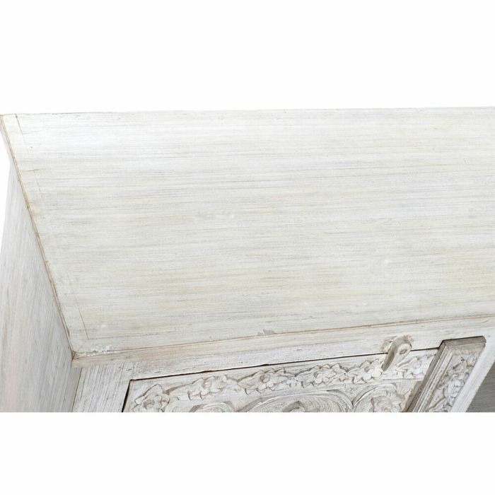 Mueble de TV DKD Home Decor Blanco Madera Madera de mango (151 x 60 x 40 cm) 5