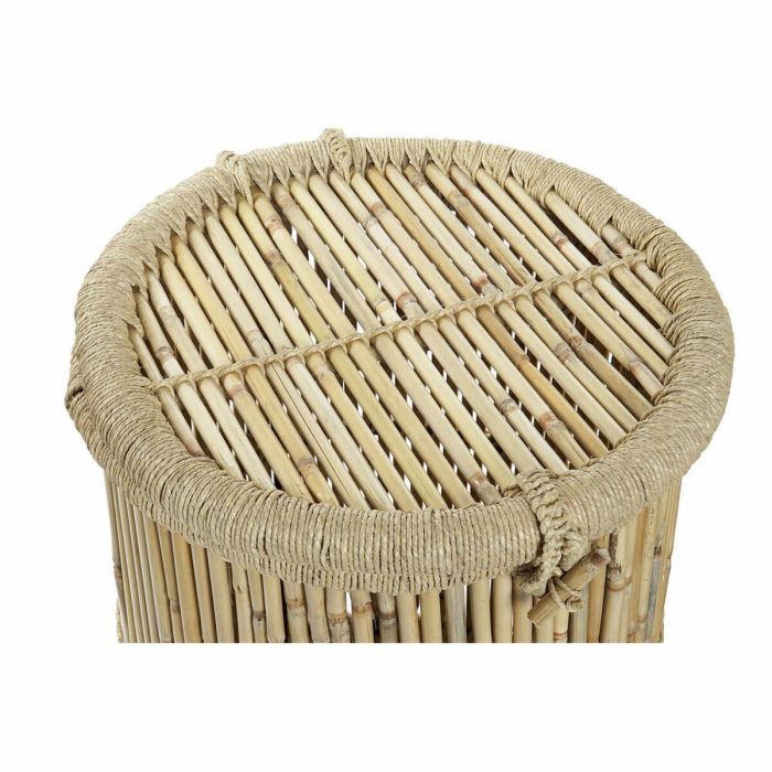 Juego de Cestos DKD Home Decor Natural Cuerda Bambú (44 x 44 x 60 cm) (2 Piezas) 1