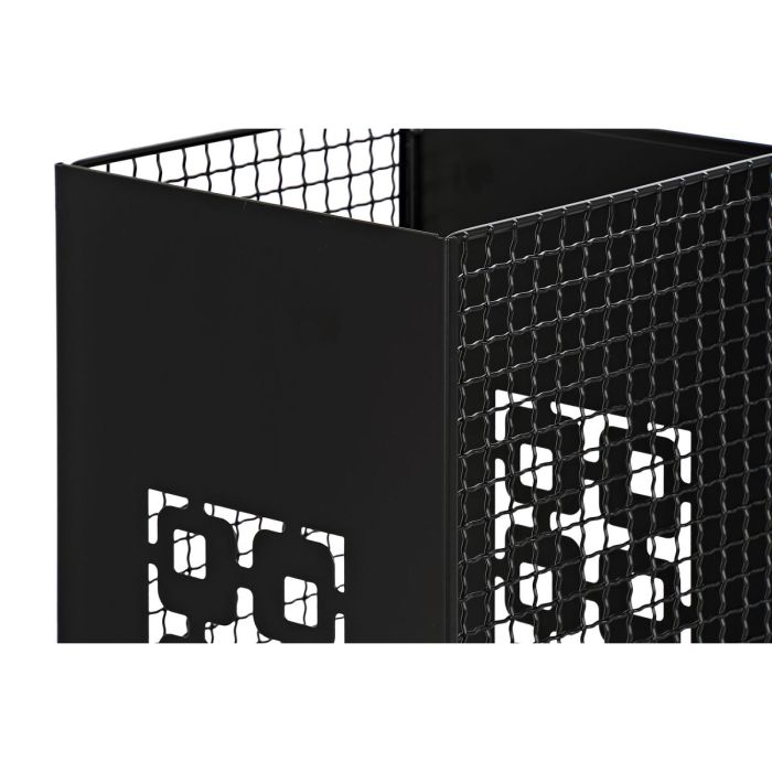 Paragüero DKD Home Decor Negro Gris Metal (19 x 19 x 47,5 cm) (2 Unidades) 1