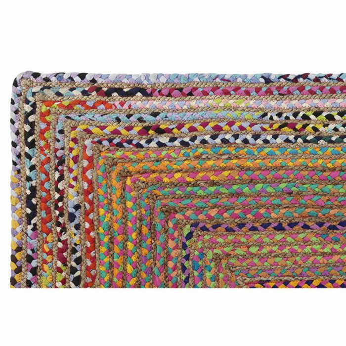 Alfombra DKD Home Decor Marrón Multicolor Jute Algodón (160 x 230 x 1 cm) 1