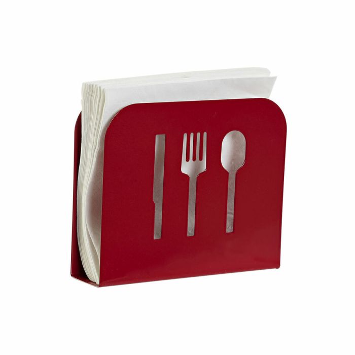 Servilletero DKD Home Decor Rojo Negro Metal (15 x 4 x 12.5 cm) (2 pcs) 1 Servilletero DKD Home Decor Rojo Negro Metal (15 x 4 x 12.5 cm) (2 pcs) 1