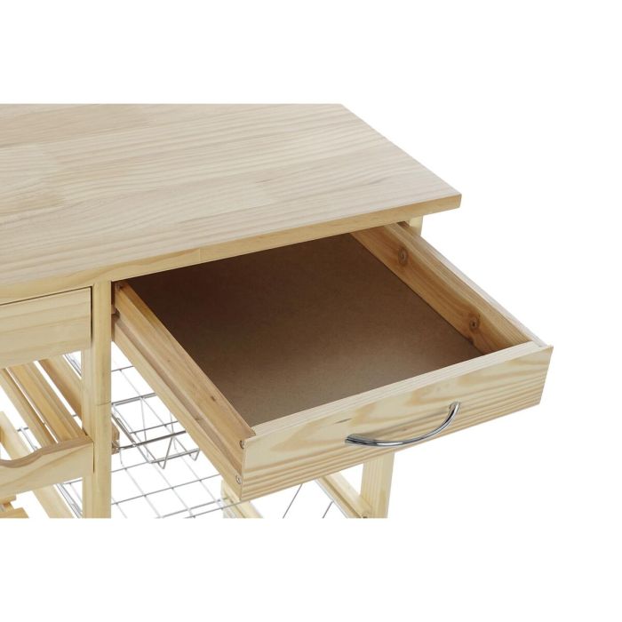 Carrito Verdulero DKD Home Decor Blanco Natural Metal Pino Madera MDF 67 x 37 x 76 cm 4 Carrito Verdulero DKD Home Decor Blanco Natural Metal Pino Madera MDF 67 x 37 x 76 cm 4