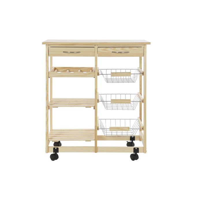 Carrito Verdulero DKD Home Decor Blanco Natural Metal Pino Madera MDF 67 x 37 x 76 cm 1 Carrito Verdulero DKD Home Decor Blanco Natural Metal Pino Madera MDF 67 x 37 x 76 cm 1