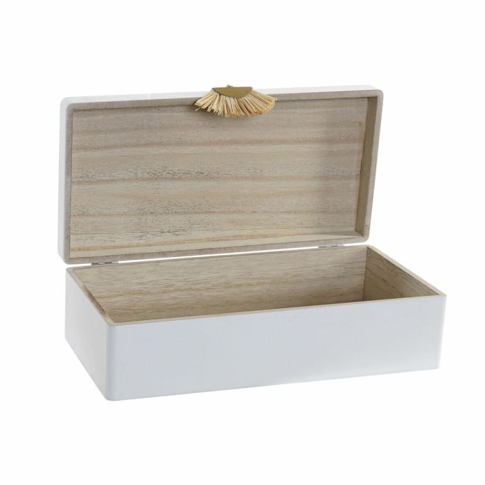 Juego de Cajas Decorativas DKD Home Decor Madera Boho (28 x 13.5 x 8 cm) (2 pcs)