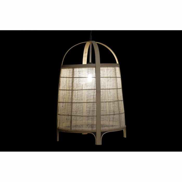 Lámpara de Techo DKD Home Decor Marrón Lino Bambú (38 x 38 x 56 cm) 3 Lámpara de Techo DKD Home Decor Marrón Lino Bambú (38 x 38 x 56 cm) 3