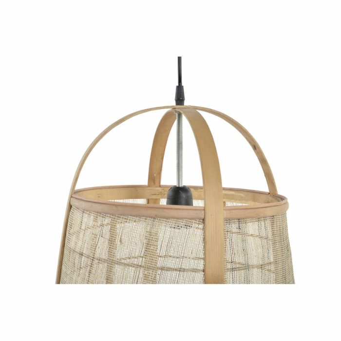 Lámpara de Techo DKD Home Decor Marrón Lino Bambú (38 x 38 x 56 cm) 1 Lámpara de Techo DKD Home Decor Marrón Lino Bambú (38 x 38 x 56 cm) 1