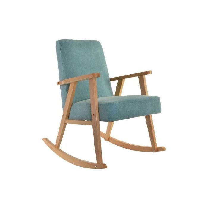 Mecedora DKD Home Decor 54,3 x 87 x 88 cm Natural Turquesa Haya Madera MDF Mecedora DKD Home Decor 54,3 x 87 x 88 cm Natural Turquesa Haya Madera MDF