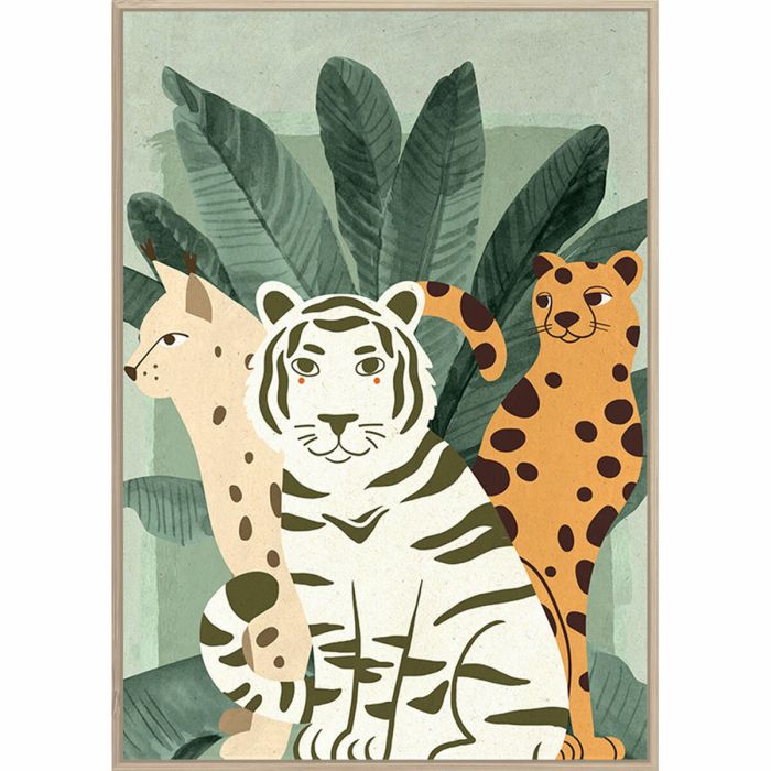 Cuadro DKD Home Decor Tropical Animales (83 x 4,5 x 123 cm) (2 Unidades) 1