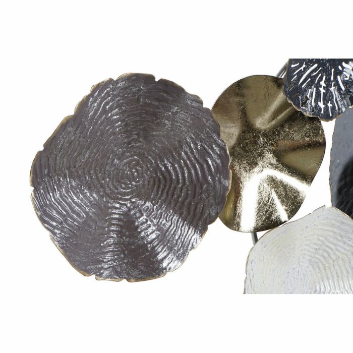 Decoración de Pared DKD Home Decor Gris Dorado Metal (134.6 x 9.5 x 61 cm) 1