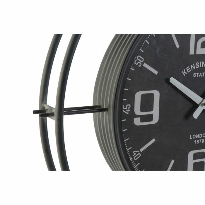 Reloj de Pared DKD Home Decor Negro Cristal Hierro 64 x 9 x 73 cm 2
