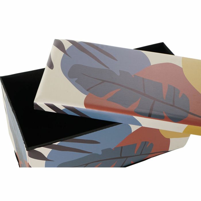 Caja Multiusos DKD Home Decor 79 x 39,5 x 38 cm Poliuretano Multicolor Tropical (2 Unidades) 1