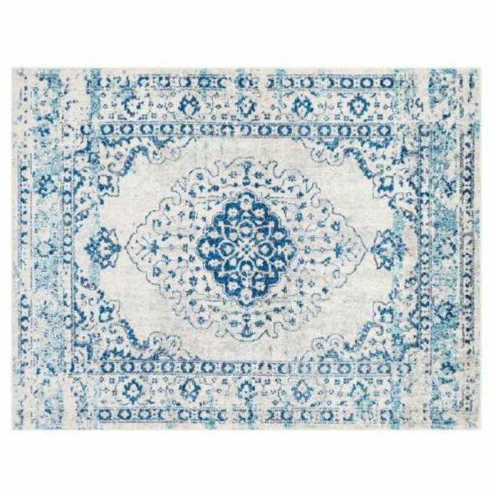 Alfombra DKD Home Decor Azul Algodón Chenille (120 x 180 x 1 cm)