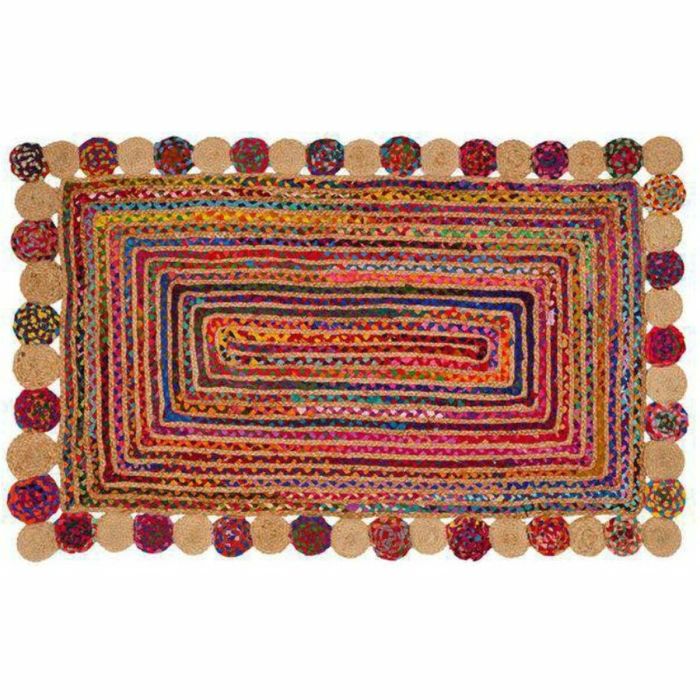 Alfombra DKD Home Decor Algodón Multicolor Jute (160 x 230 x 1 cm)