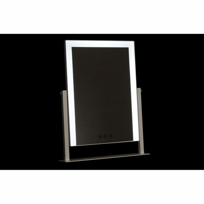 Espejo LED Táctil de Sobremesa DKD Home Decor Metal Blanco (35 x 2 x 45 cm) 4