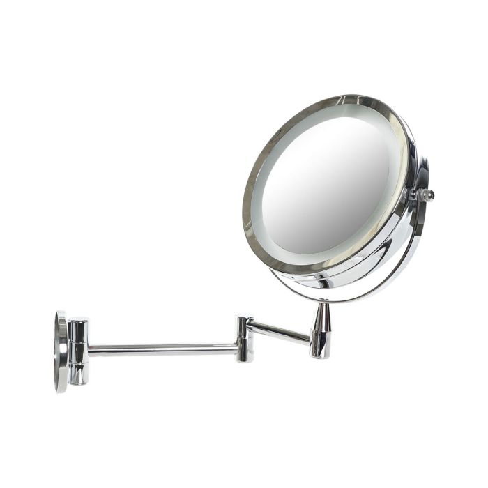 Espejo de Aumento con LED DKD Home Decor 38 x 4 x 27 cm Plateado Metal 3