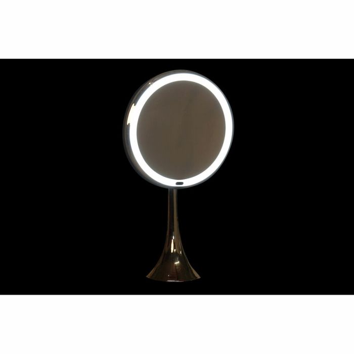 Espejo de Aumento con LED DKD Home Decor Plateado Metal 20 x 11 x 37 cm 4