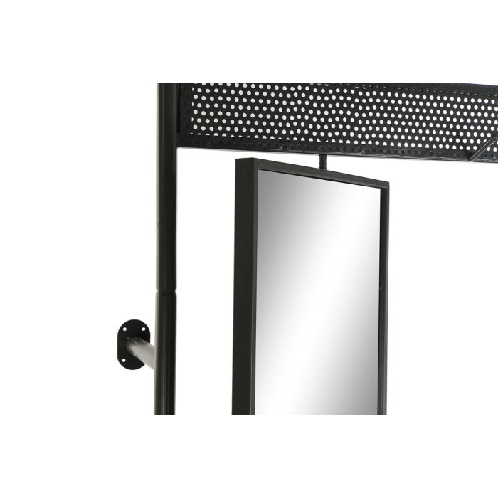 Recibidor DKD Home Decor Marrón Gris oscuro Madera Metal Espejo 84,5 x 40 x 187 cm 2
