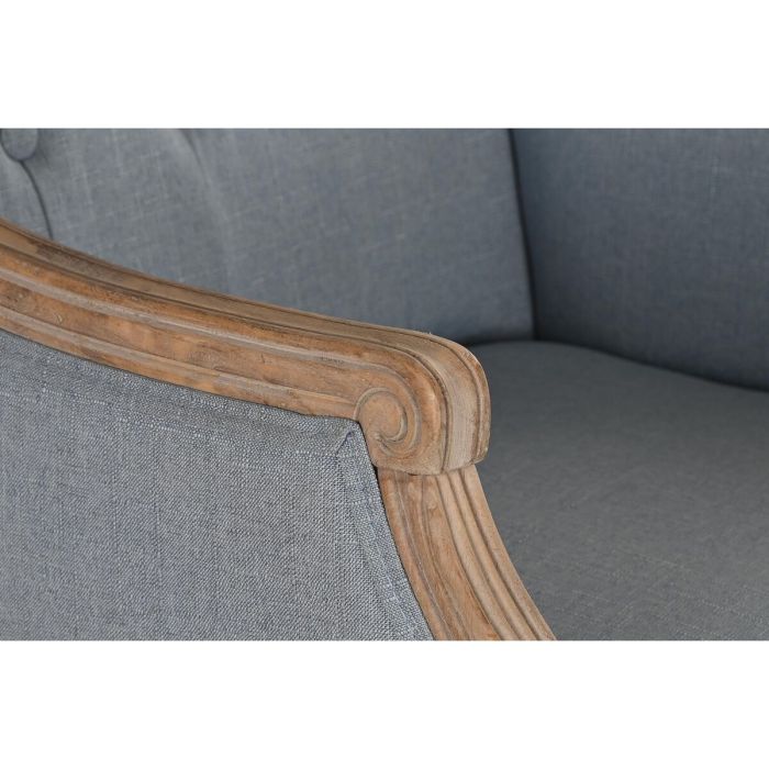 Silla DKD Home Decor 63,5 x 50 x 102 cm Natural Azul 3