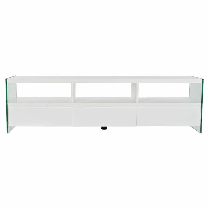 Mueble de TV DKD Home Decor Blanco Cristal MDF (160 x 45 x 40 cm) 1