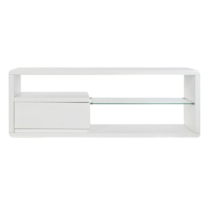Mueble de TV DKD Home Decor Blanco Cristal 140 x 40 x 50 cm Madera MDF 1