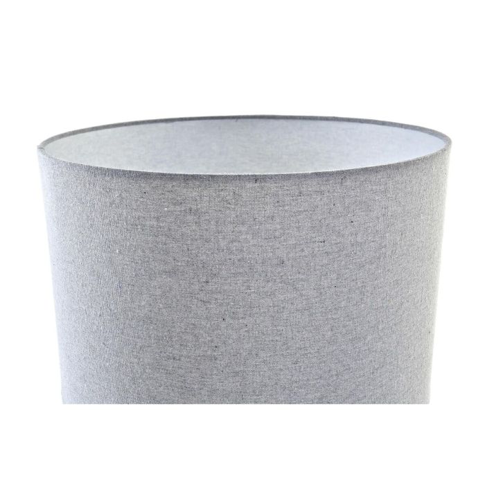 Lámpara de mesa DKD Home Decor Lienzo Cerámica Gris Blanco (38 x 38 x 58 cm) 4