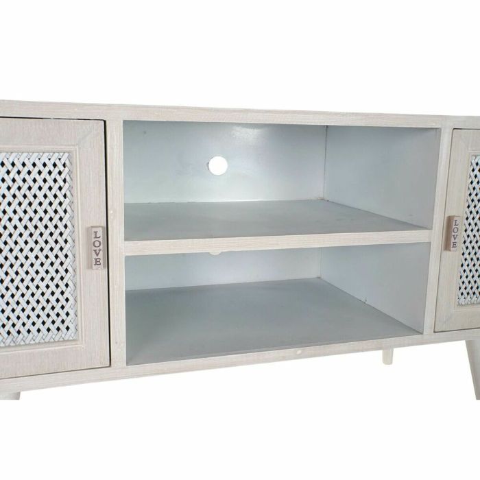 Mueble de TV DKD Home Decor Blanco Madera MDF (110 x 61 x 41 cm) 5