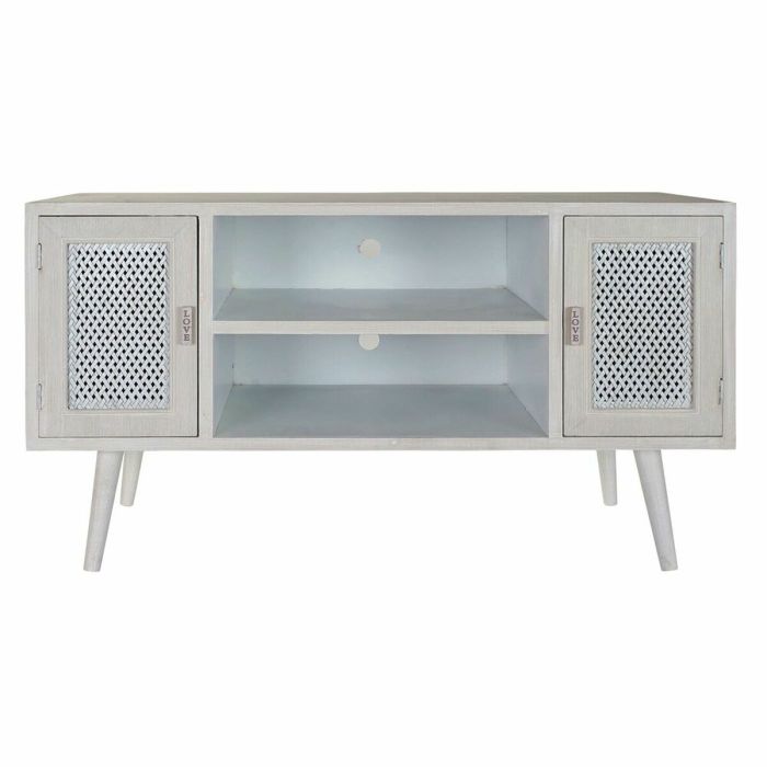 Mueble de TV DKD Home Decor Blanco Madera MDF (110 x 61 x 41 cm) 2