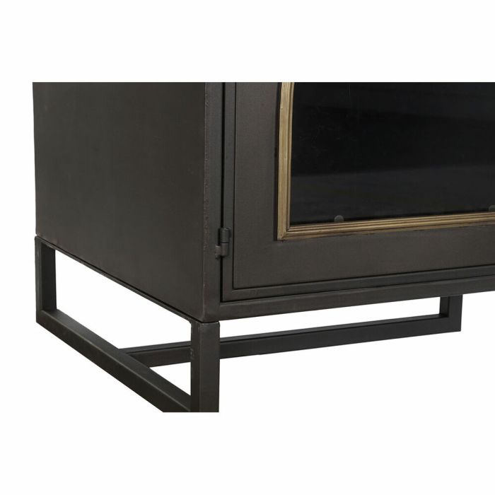 Mueble de TV DKD Home Decor Negro Cristal Metal (150 x 50 x 45 cm) 7