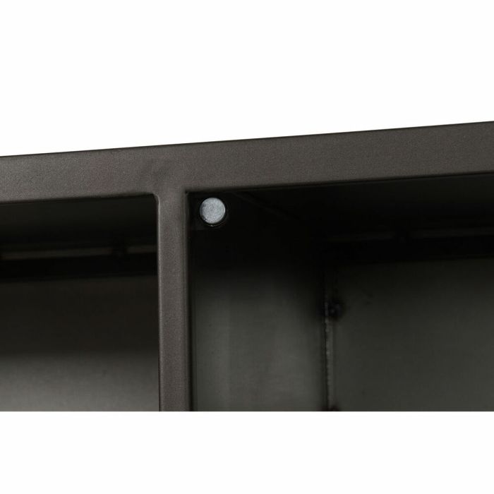 Mueble de TV DKD Home Decor Negro Cristal Metal (150 x 50 x 45 cm) 3