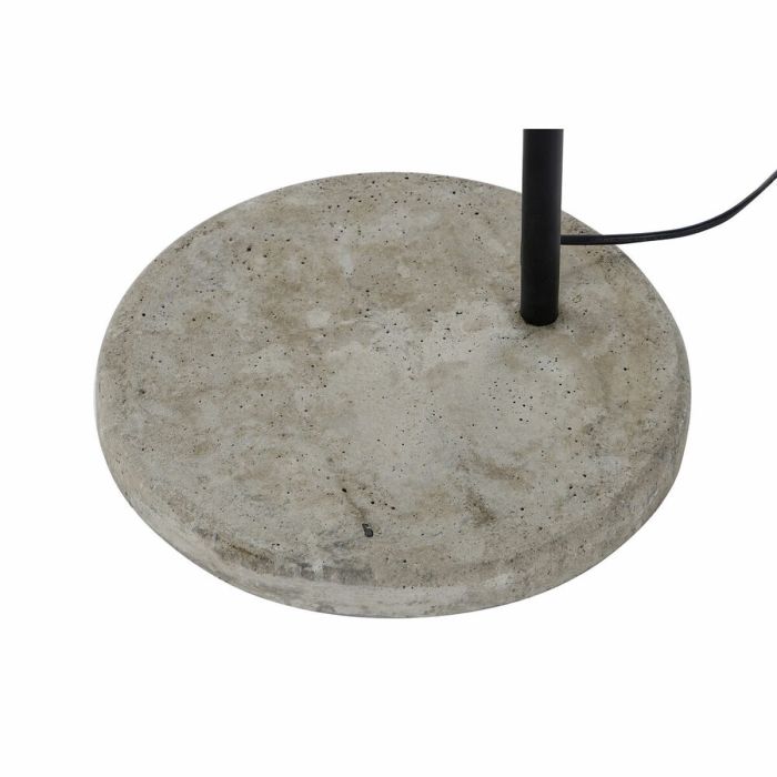 Lámpara de Pie DKD Home Decor Negro Gris Metal Cemento Ratán 60 W (45 x 72 x 165 cm) 4