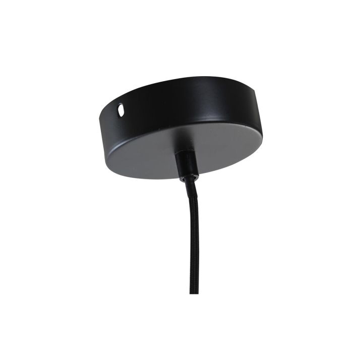 Lámpara de Techo DKD Home Decor Negro Metal Marrón Algodón Ratán 250 V (64 x 64 x 20 cm) 7