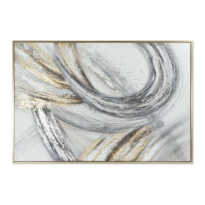 Cuadro Moderno DKD Home Decor Negro Dorado 3.8x126x187 cm