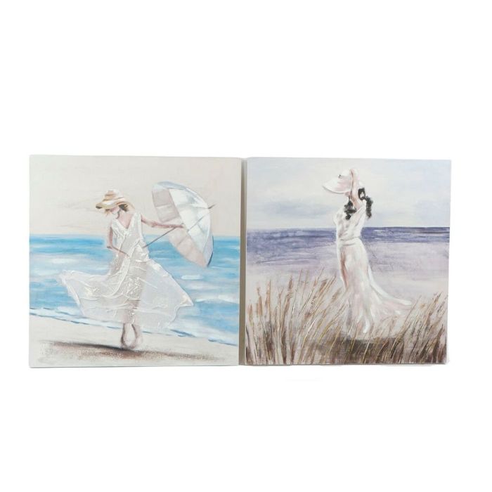 Cuadro DKD Home Decor 99,5 x 3,5 x 99,5 cm Mediterráneo (2 Unidades) Cuadro DKD Home Decor 99,5 x 3,5 x 99,5 cm Mediterráneo (2 Unidades)