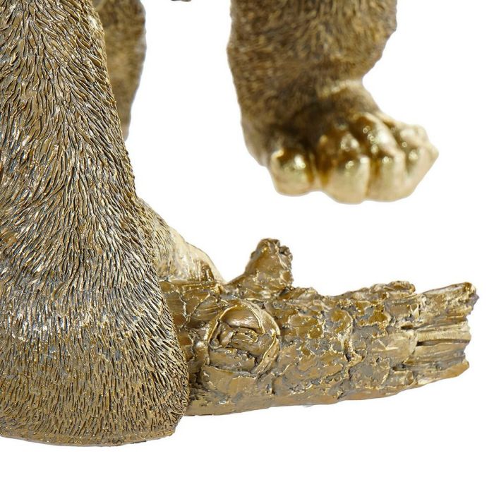 Lámpara de mesa DKD Home Decor Resina 220 V Dorado 50 W Gorila (39 x 31.5 x 48 cm)