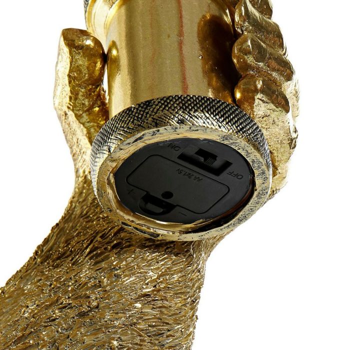 Lámpara de mesa DKD Home Decor Resina 220 V Dorado 50 W Gorila (39 x 31.5 x 48 cm)