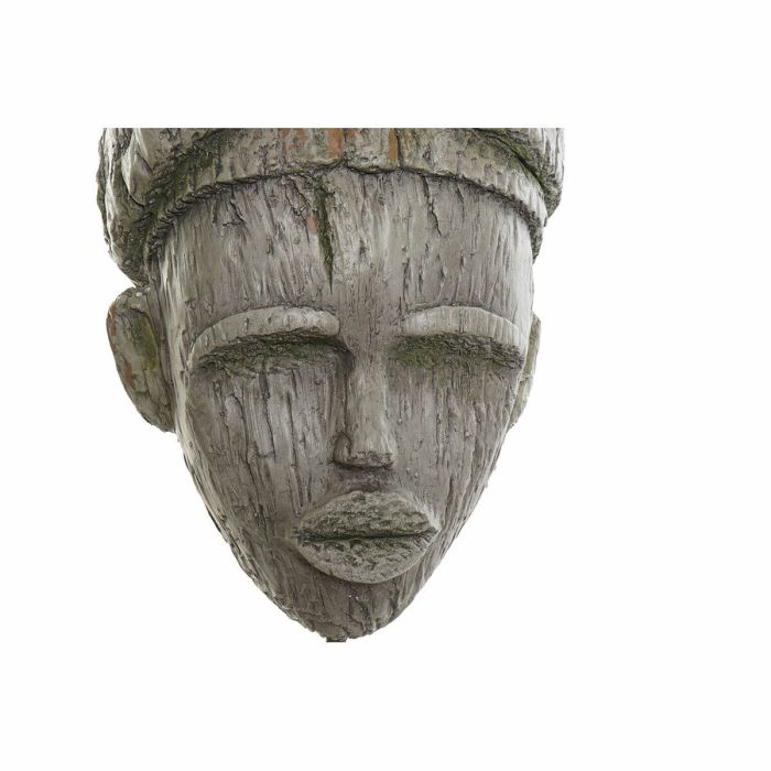 Figura Decorativa DKD Home Decor Fibra de Vidrio Metal Africana (20 x 12 x 55 cm) 2