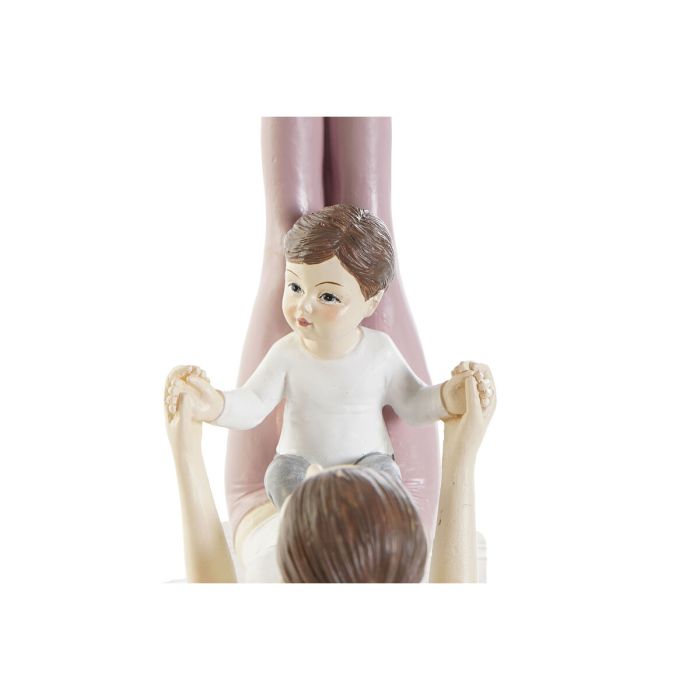 Figura Decorativa DKD Home Decor Rosa Yoga Scandi 15,5 x 6,5 x 17 cm 1