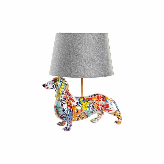 Lámpara de mesa DKD Home Decor Policarbonato Resina Multicolor Perro (40 x 31 x 44.5 cm) 0 Lámpara de mesa DKD Home Decor Policarbonato Resina Multicolor Perro (40 x 31 x 44.5 cm) 0